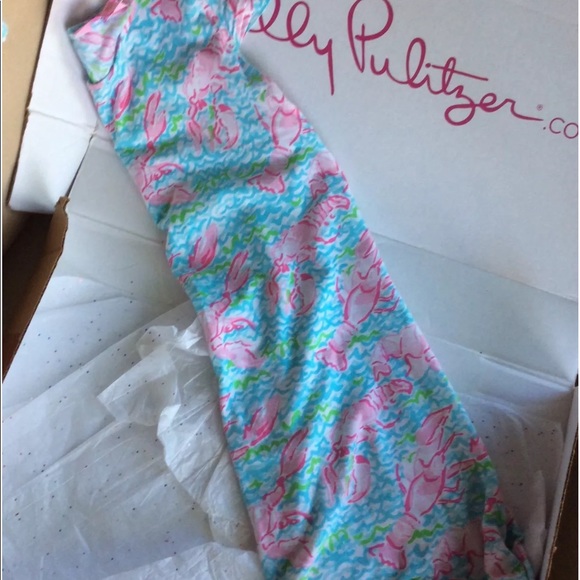 Lilly Pulitzer Jaylynne Dress Lobstrah Roll - Picture 6 of 6